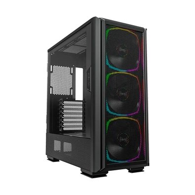 Gabinete Gamer Montech SKY TWO GX, Mid Tower, Lateral em Vidro Temperado, 3x FANs ARGB, Preto - SKYTWOGXB