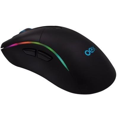 Mouse Gamer OEX Game Titan, RGB, 7 Botões, 14400DPI - MS318