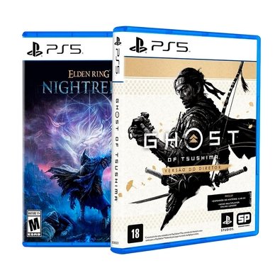 Kit Jogo Ghost Of Tsushima Versão do Diretor + Elden Ring Nightreign, PS5