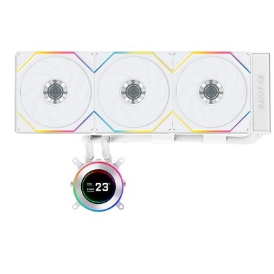Water Cooler Lian Li Hydroshift II LDC-C 360TL, 360mm, Tela IPS 2.8"", ARGB, Unifans TL, Branco - GHSLCD36TW
