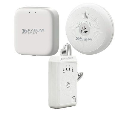 Kit alarmes + Zigbee - HUB Gateway Zigbee KaBuM! Smart + Alarme de Fumaça KABUM! smart Sniffer + Alarme de Gás KABUM! smart Sniffer