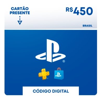 R$450 PlayStation Store - CartÃƒÂ£o Presente Digital [Brasil]