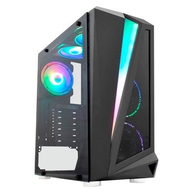 PC Gamer NTC VULCANO II Powered By Asus AMD Ryzen 5 2400G, 8GB RAM, SSD 480GB, RGB, Linux, Preto - 7169