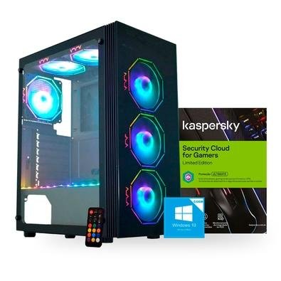 Kit PC Gamer Compusonic Intel Core i3 9100F, 8GB, SSD 512GB, GTX 1650 4GB, Fonte 500W 80PLUS + Windows 10 Home + Kaspersky Antivírus Gamer