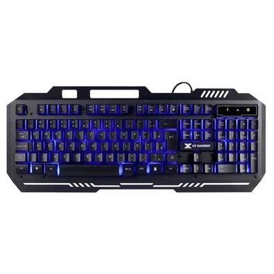 Teclado Gamer Vinik VX Shield, LED Azul, USB, 1.8M, Teclas Multimídia, ABNT2, Preto ? GT600