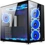 Gabinete Gamer Rise Mode Galaxy Glass KaBuM