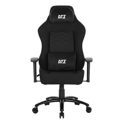 Cadeira Gamer Ergonômica DT3 Gamma Fabric, Até 130 Kg, Com Almofadas, Reclinável, Descanso de Braço 3D, Preto - 13491-8