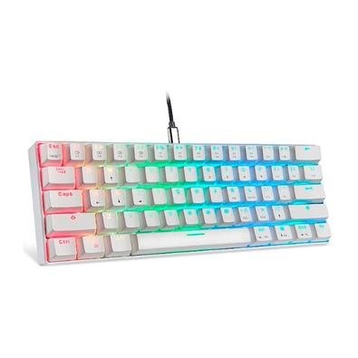 Teclado Gamer Motospeed, RGB, USB-C, Sw...