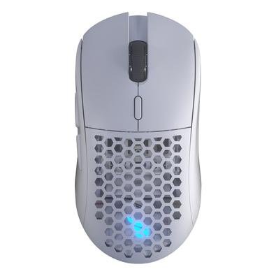 Mouse Sem Fio Gamer Fallen Pantera PRO Wireless, 26000 DPI, RGB, 68,70g, Branco - MO-FN-PA-PRO-WL-BR