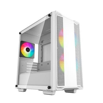 Gabinete Gamer Deepcool CC360 WH Full Tower, ARGB, M-ATX, Lateral em Vidro Temperado, Branco - R-CC360-WHAPM3-G-1
