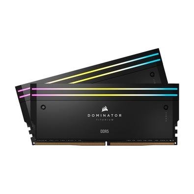 Memória RAM Corsair Dominator Titanium, RGB, 64GB (2x32GB), 6000MHz, DDR5, CL30, para Intel XMP, Preto - CMP64GX5M2B6000C30