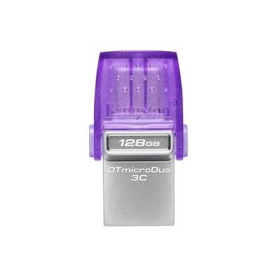 Pen Drive 128GB Kingston Data Traveler, micro Duo 3C, USB C e USB-A, 200MB/s - DTDUO3CG3/128GB