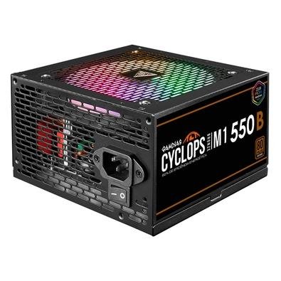 Fonte Gamdias Cyclops M1-550B, 550W, 80 Plus Bronze, RGB