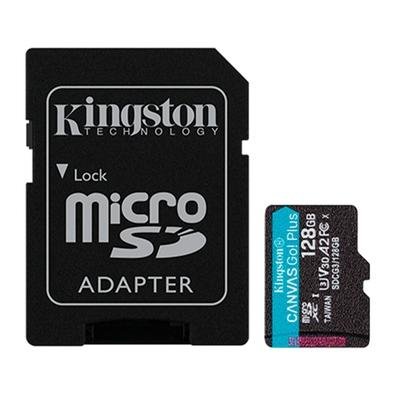 Cartão de Memória Kingston MicroSD, 128GB, microSDXC Canvas Go Plus, com adaptador - SDCG3/128GB