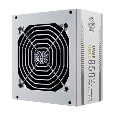 Fonte Cooler Master MWE Gold V2 FM, 850W, 80 Plus Gold, Modular, PFC Ativo, Sem Cabo, Branco - MPE-8501-AFAAG-3GWO
