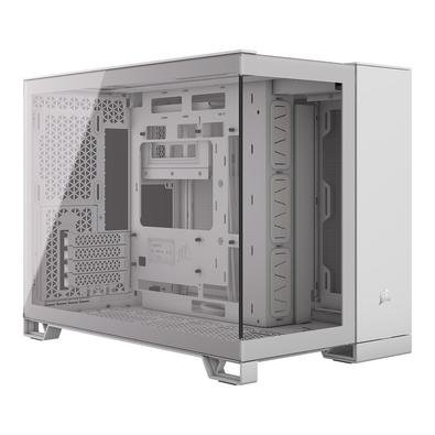 Gabinete Gamer Corsair 2500X Tempered Glass mATX Mid-Tower, Branco - CC-9011266-WW
