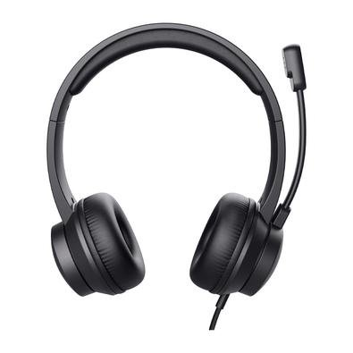 Headset Trust HS-201, Driver 40mm, USB, para PC, Preto - 25373