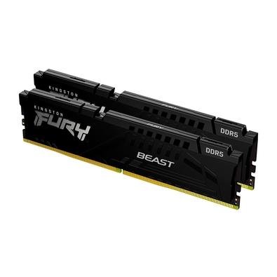 Memória RAM Kingston Fury Beast Expo, 32GB (2X16GB), 6400MT/s DDR5, DIMM, CL32, Preto - KF564C32BBEK2-32