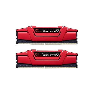 Memoria RAM G.Skill Ripjaws V Series 16GB (2x8GB), DDR4, 3600MHz, 288-Pinm, CL19, Vermelho – F4-3600C19D-16GVRB