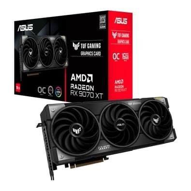 Placa de Vídeo ASUS TUF RX 9070 XT O16G GAMING AMD Radeon, 16GB, GDDR6, OpenGL 4.6, RDNA 4 - 90YV0L70-M0NA00