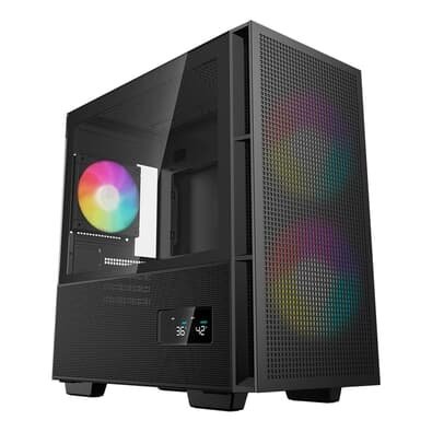 Gabinete Gamer Deepcool CH360 Digital, Mid Tower, ARGB, ATX, Lateral em Vidro Temperado, Preto - R-CH360-BKAPE3D-G-1