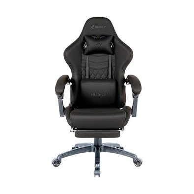 Cadeira Gamer Husky Tempest 700, Até 145kg, Almofadas, Reclinável 150º, Tecido, Descanso para Pés, Preta - HCG700PTT