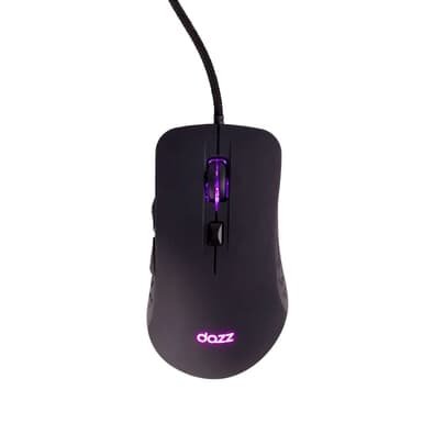 Mouse Gamer DAZZ GMO2000, RGB, 7200 DPI Ajustável, 6 Botões, 500Hz, Preto - 62000180