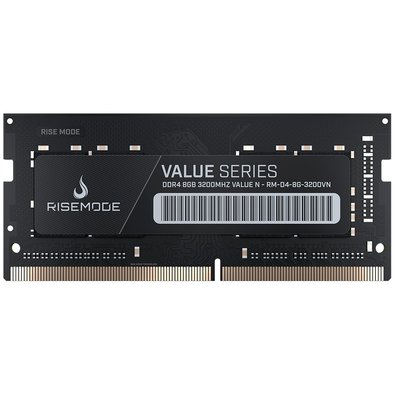 Memória para Notebook Rise Mode Value, 8GB, 3200MHz, DDR4, CL22, Preto - RM-D4-8G-3200VN