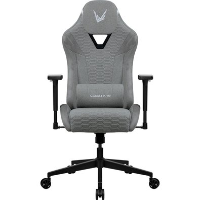 Cadeira Ergonômica Formula V VC2, Tecido, Apoio Lombar Ajustável, Base Reforçada, Cinza Claro - VC2-LG