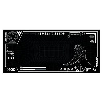 Mousepad Gamer Fallen Fallen.cfg, Estendido, Speed++, 900x400mm - MP03501