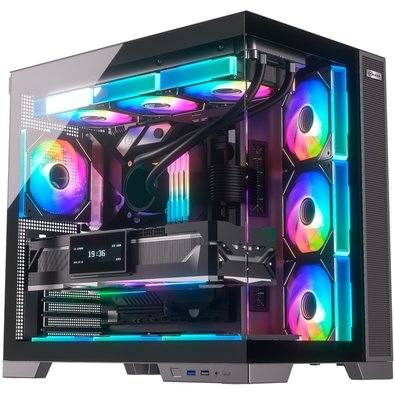 Gabinete Gamer Kalkan Asgard Evo, ATX, Mid Tower, Lateral em Vidro Temperado, Sem Fans, Preto - KLK00084