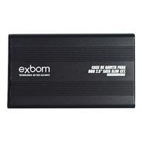 Case Para Hd Externo Sata Ii Usb Em Abs Exbom Cghd Preto