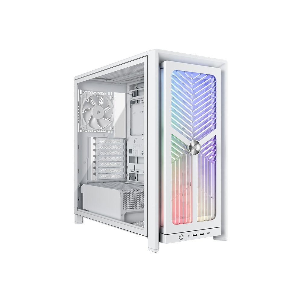Gabinete Gamer Corsair Frame 4000X RS, Mid-Tower, Lateral em Vidro Temperado, Branco - CC-9011303-WW Gabinete Gamer Corsair Frame 4000X RS, Mid-Tower, Lateral em Vidro Temperado, Branco - CC-9011303-WW