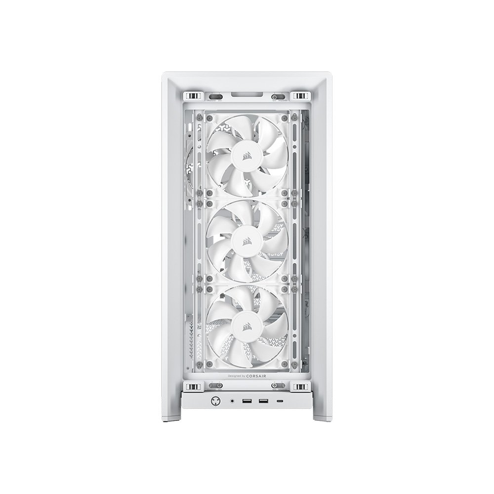 Gabinete Gamer Corsair Frame 4000X RS, Mid-Tower, Lateral em Vidro Temperado, Branco - CC-9011303-WW Gabinete Gamer Corsair Frame 4000X RS, Mid-Tower, Lateral em Vidro Temperado, Branco - CC-9011303-WW