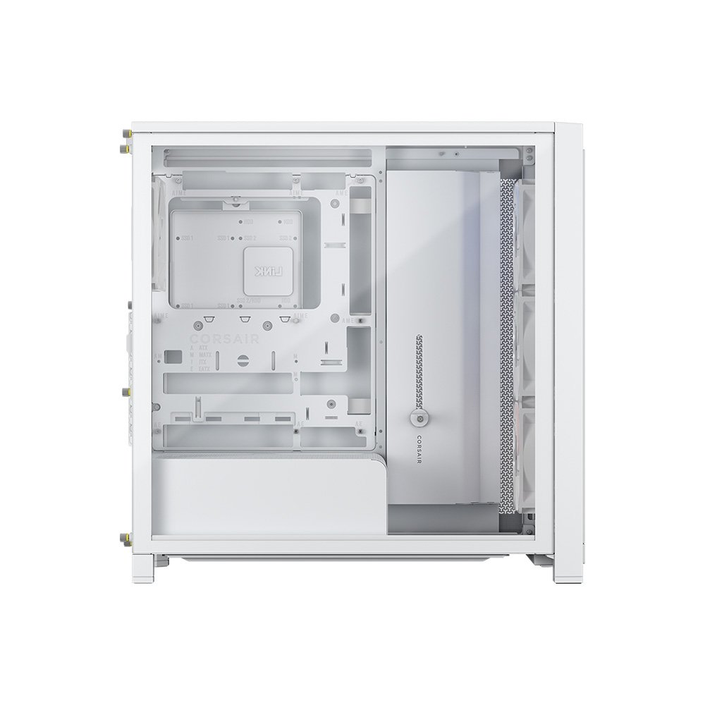 Gabinete Gamer Corsair Frame 4000X RS, Mid-Tower, Lateral em Vidro Temperado, Branco - CC-9011303-WW Gabinete Gamer Corsair Frame 4000X RS, Mid-Tower, Lateral em Vidro Temperado, Branco - CC-9011303-WW