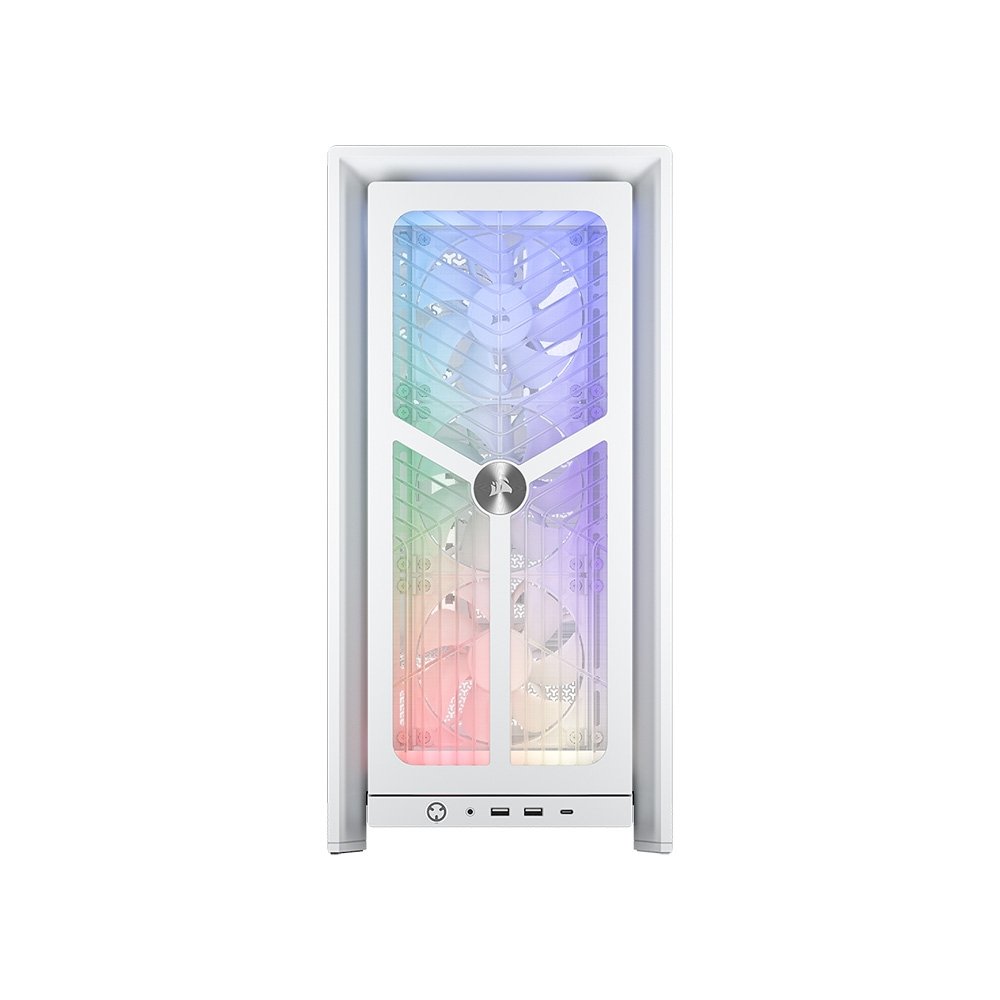 Gabinete Gamer Corsair Frame 4000X RS, Mid-Tower, Lateral em Vidro Temperado, Branco - CC-9011303-WW Gabinete Gamer Corsair Frame 4000X RS, Mid-Tower, Lateral em Vidro Temperado, Branco - CC-9011303-WW