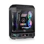 Gabinete Gamer Thermaltake The Tower 600, Mid-Tower, 3x Painéis de Vidro, 2x FANs CT140, Preto - CA-1Z1-00M1WN-00