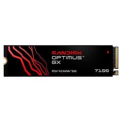 SSD SanDisk Optimus GX 7100, 500GB, M.2 2280, PCIe 4.0 x4, NVMe, Leitura: 6800 MB/s, Gravação: 5800 MB/s - SDSP71500GAN-000E0