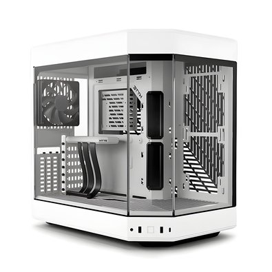 Gabinete HYTE Y60, Mid Tower, Vidro Temperado Panorâmico, 3 Fans, Preto/Branco - CS-HYTE-Y60-BW