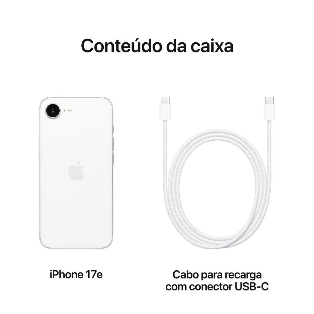 iPhone 17e Apple 256GB Branco Chip A19 | KaBuM!