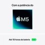 MacBook Air Apple 13" Chip M5, CPU de 10 Núcleos, GPU de 10 Núcleos, Neural Engine de 16 Núcleos, 1TB, Prateado - MDH84BZ/A