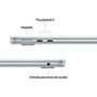 MacBook Air Apple 13" Chip M5, CPU de 10 Núcleos, GPU de 10 Núcleos, Neural Engine de 16 Núcleos, 1TB, Prateado - MDH84BZ/A