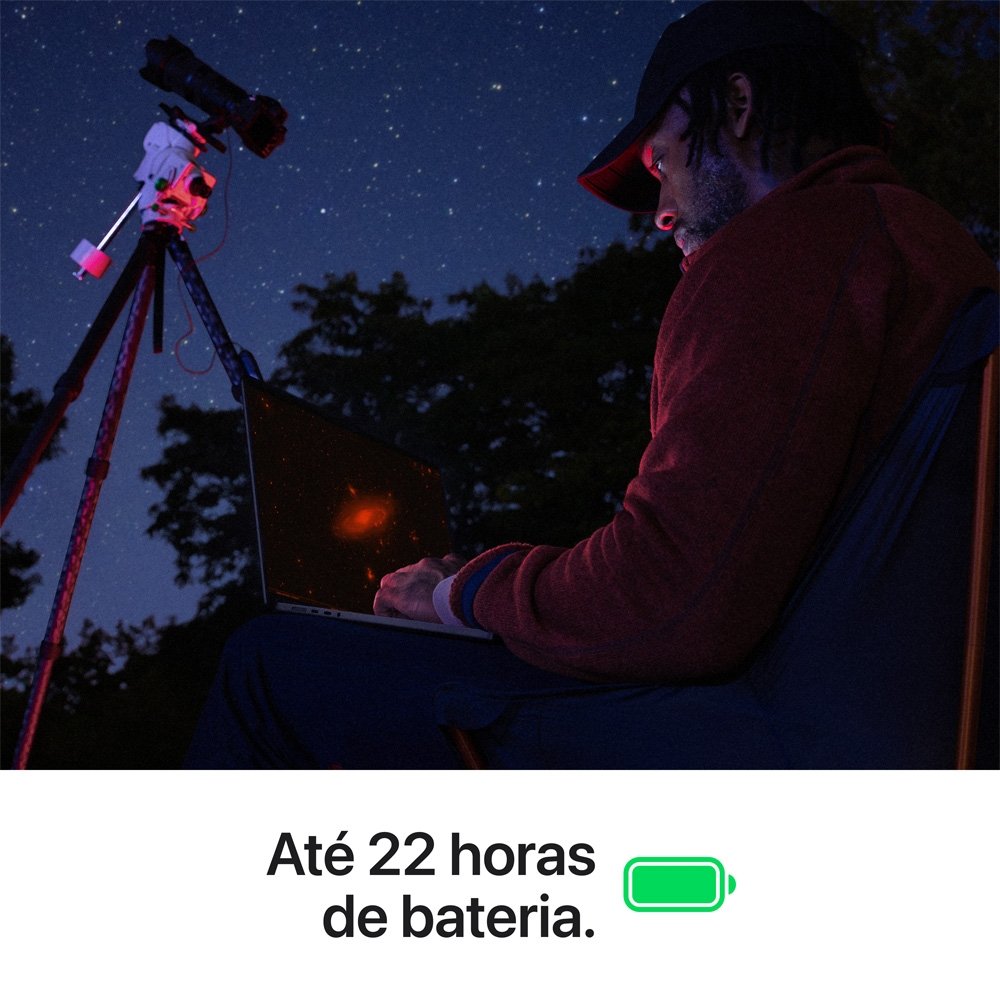 MacBook Pro Apple 16" Chip M5 Max, CPU 18 Núcleos, GPU 40 Núcleos, 48GB, SSD 2TB, Preto-Espacial - MGEE4BZ/A