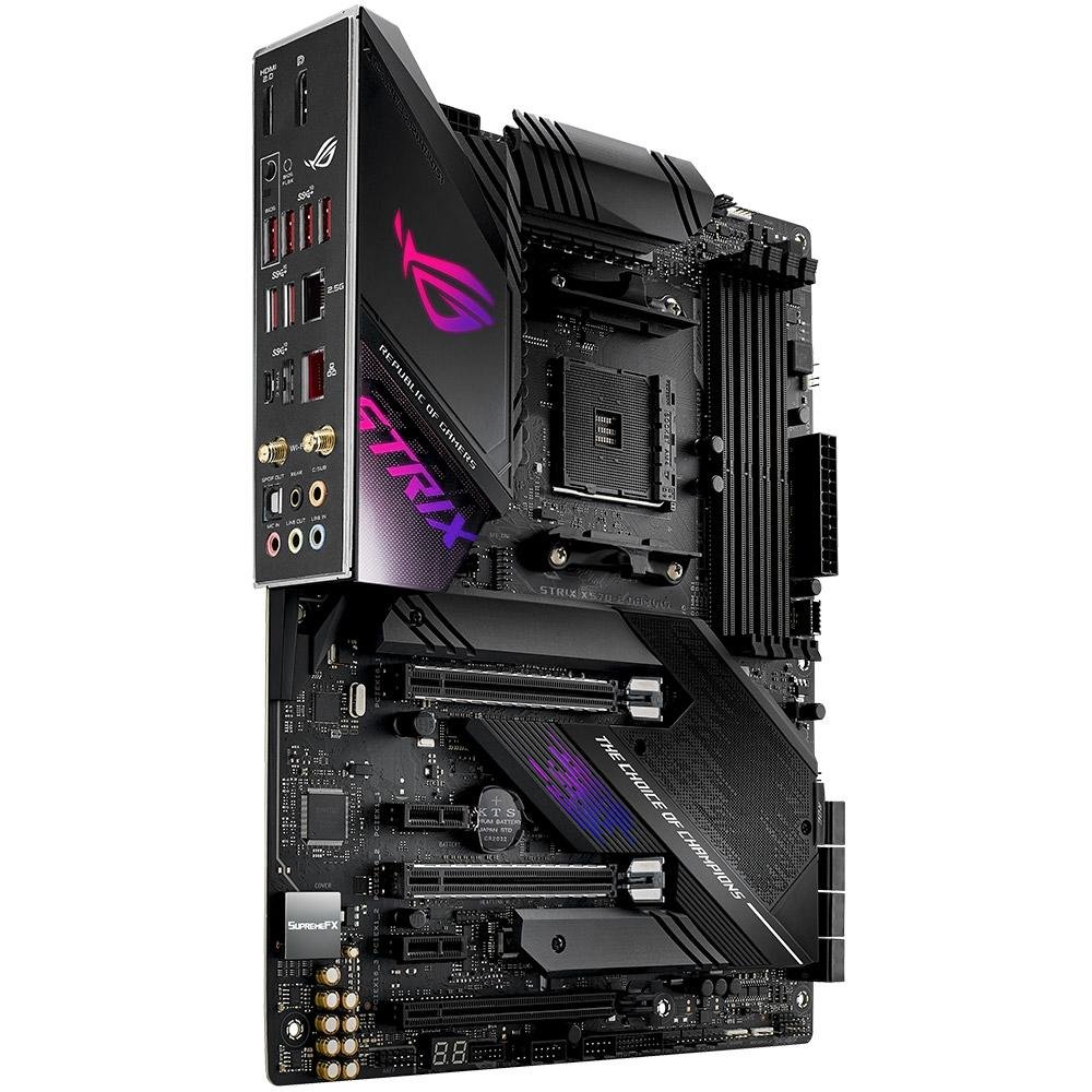 ASUS ROG STRIX X570-E GAMING 本体 Placa-Mãe Asus ROG Strix X570-E Gaming, AMD AM4, ATX, DDR4 | KaBuM!