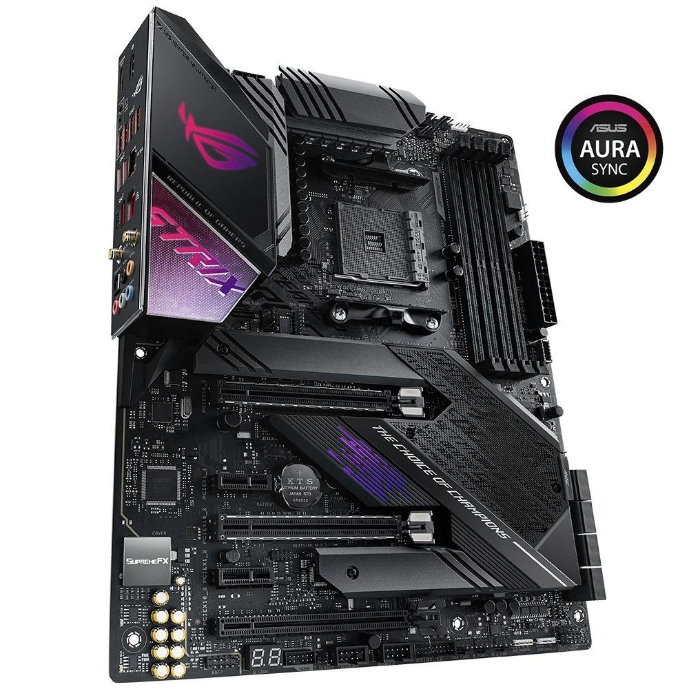 ASUS AMD AM4 ROG STRIX X570-F ATX 中古品 ASUS Placa mãe ROG Strix X570-F Gaming ATX com PCIe 4.0