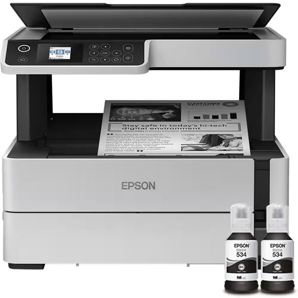Multifuncional Epson EcoTank, Jato de Tinta, Wi-Fi, Bivolt - M2170 Multifuncional Epson EcoTank, Jato de Tinta, Wi-Fi, Bivolt - M2170