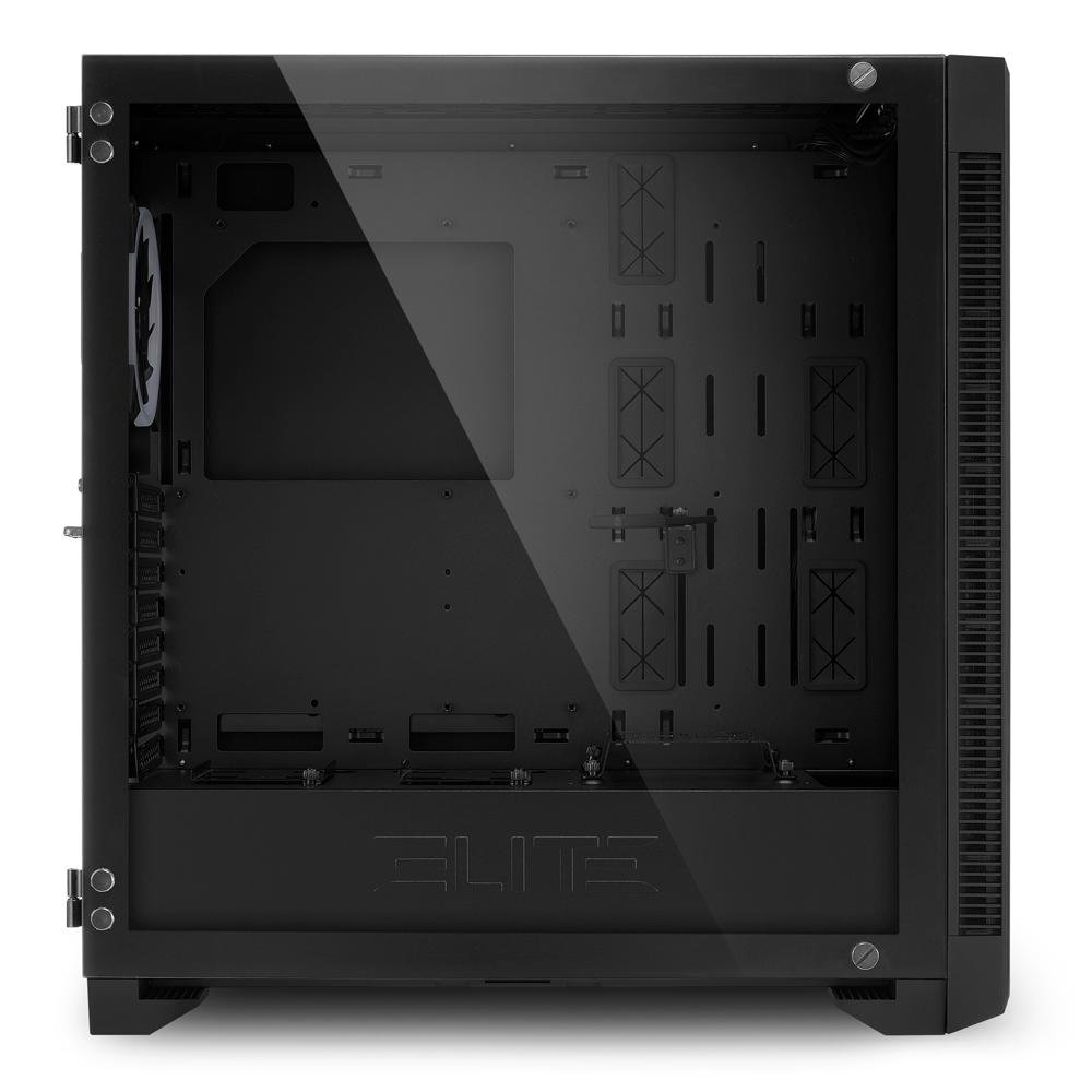 Gabinete Gamer Sharkoon Elite Shark CA200G, ATX, RGB, com FAN, Lateral e Frontal Vidro Gabinete Gamer Sharkoon Elite Shark CA200G, ATX, RGB, com FAN, Lateral e Frontal Vidro