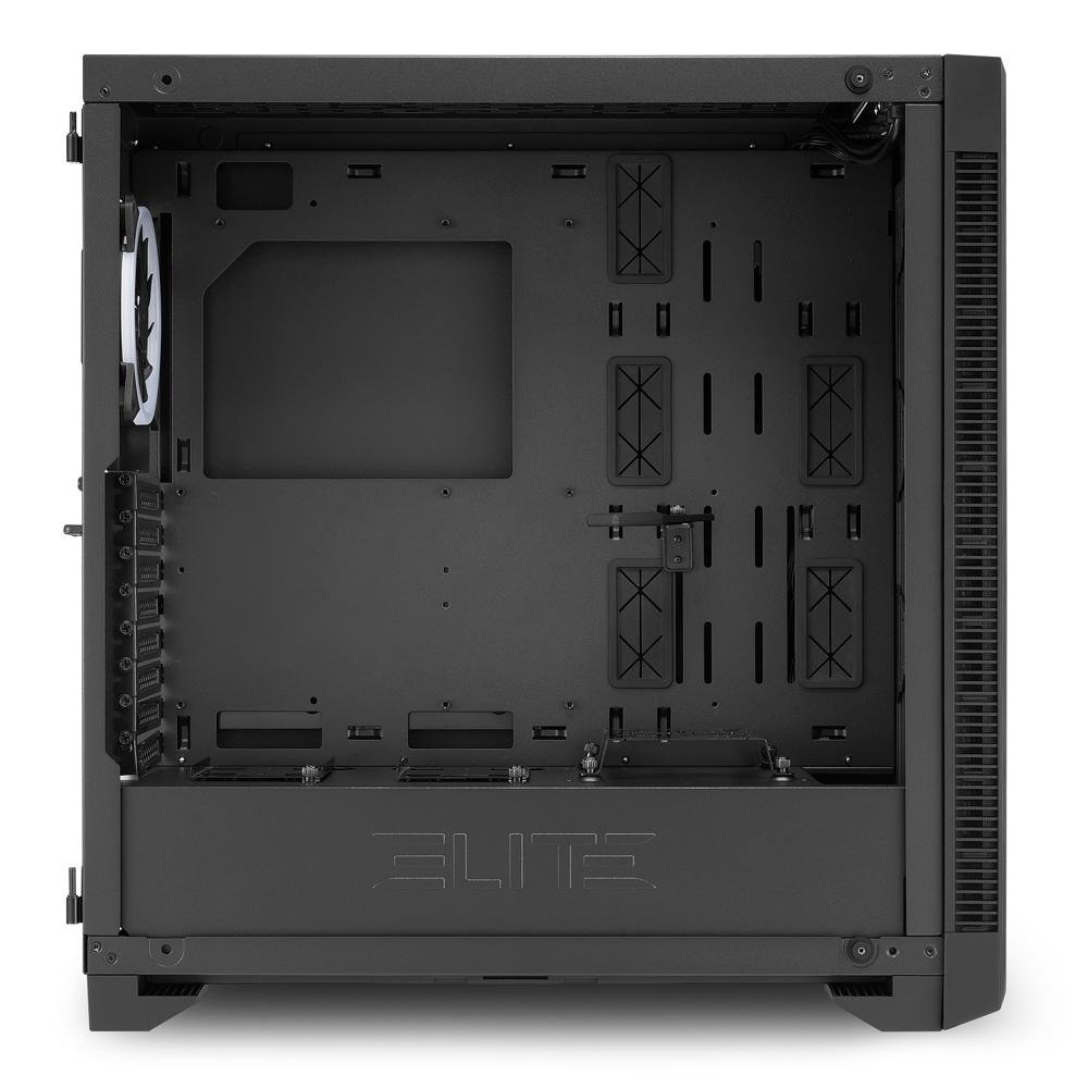 Gabinete Gamer Sharkoon Elite Shark CA200G, ATX, RGB, com FAN, Lateral e Frontal Vidro Gabinete Gamer Sharkoon Elite Shark CA200G, ATX, RGB, com FAN, Lateral e Frontal Vidro