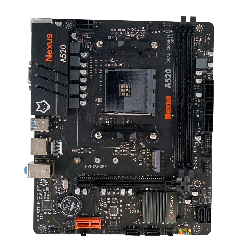 Kit Upgrade AMD Ryzen 5 5500, A520 DDR4, RAM Kingston Fury Beast 8GB, RTX 3050  6G, Fonte 500W