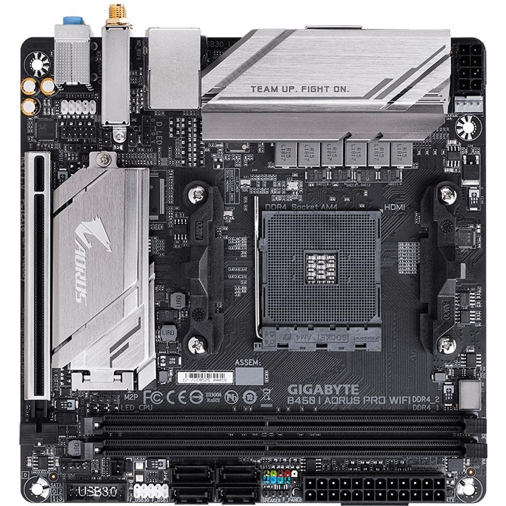 マザーボード GIGABYTE B450i AORUS PRO WIFI Mini-ITX placa-mae-gigabyte-b450-i-